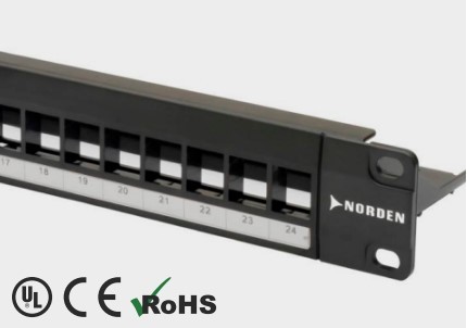 Category 6 UTP Patch Panel Blank Punch Down 24 Port