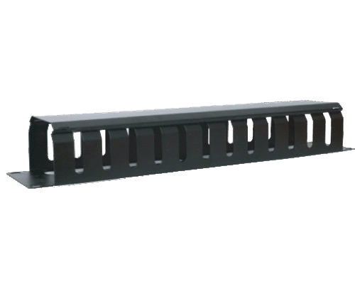 1U cable management with cover